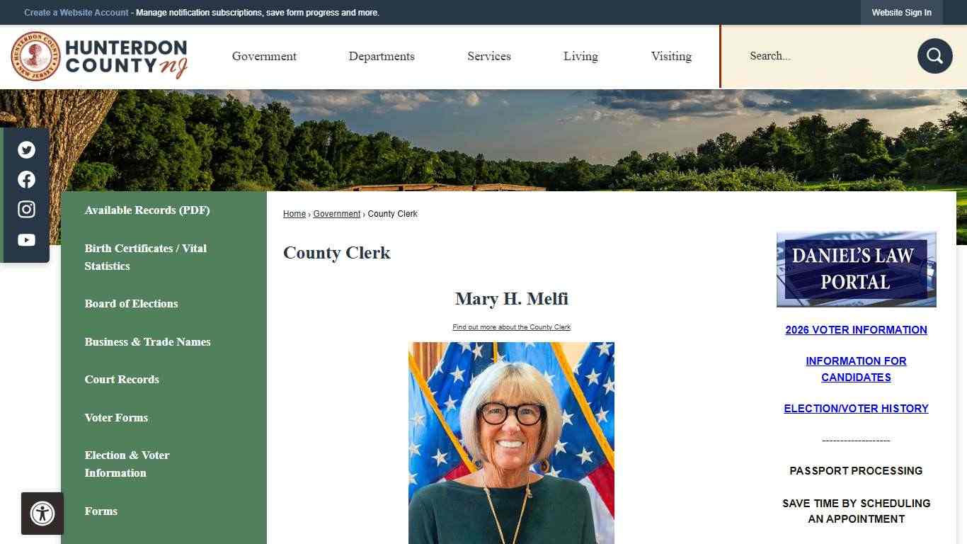 County Clerk | Hunterdon County, NJ