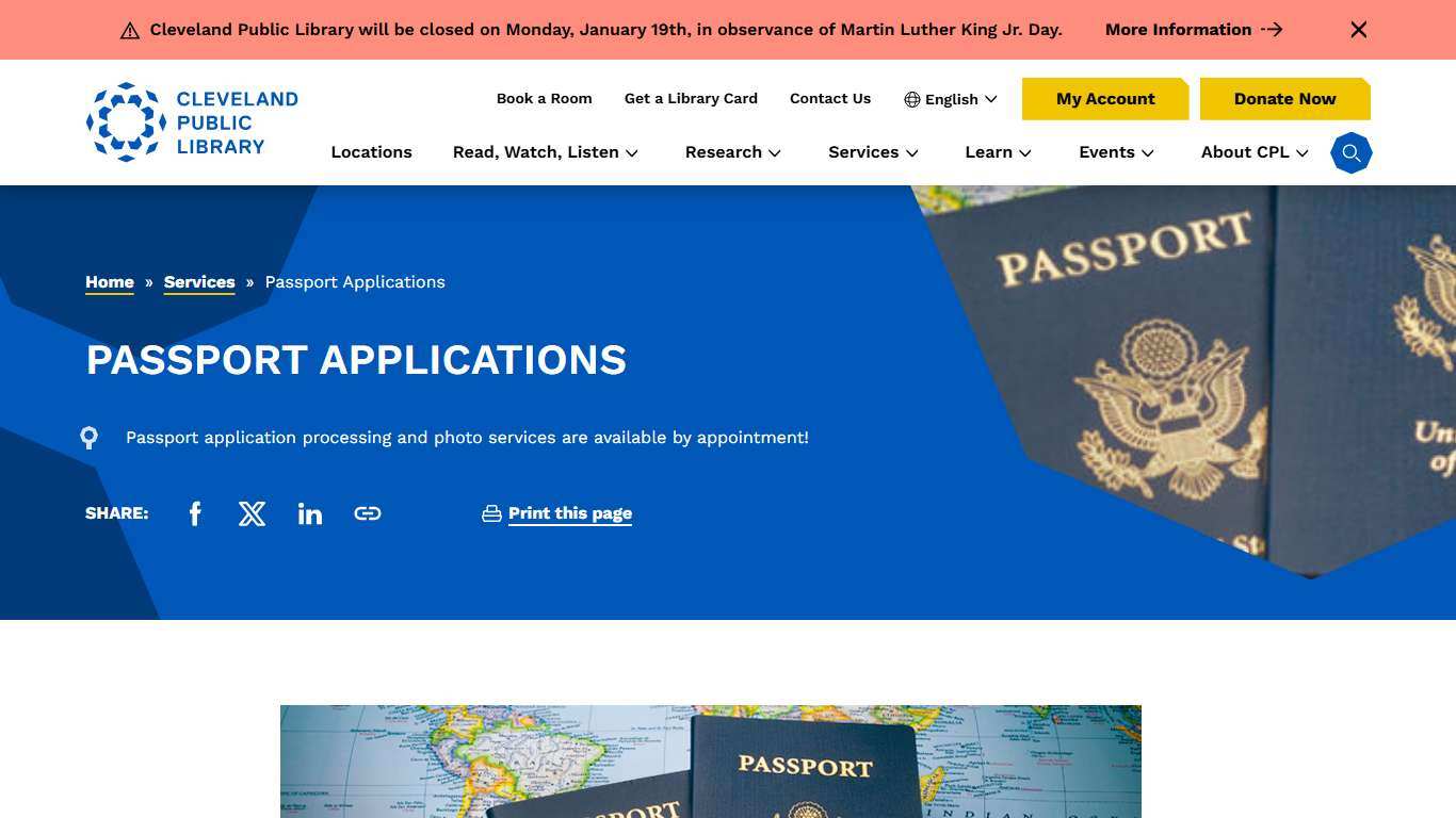 Passport Applications - Cleveland Public Library